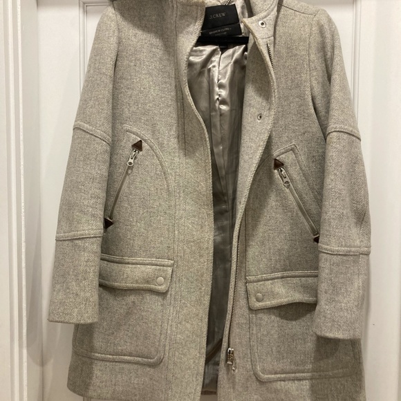 Jcrew Chateau Parka in Italian stadium-cloth wool Size 0 Small - Picture 6 of 11